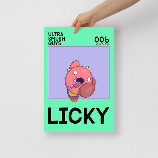 006: Licky - 12 in. x 18 in. - Ultra Smush Guys