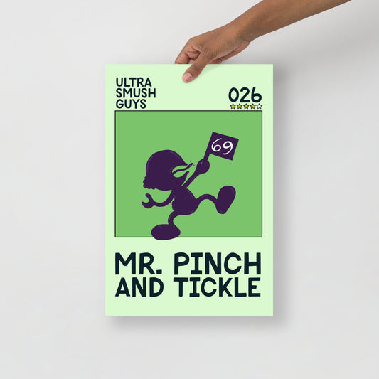 026: Mr. Pinch and Tickle - 12 in. x 18 in. - Ultra Smush Guys