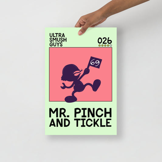 026: Mr. Pinch and Tickle Alt - 12 in. x 18 in. - Ultra Smush Guys