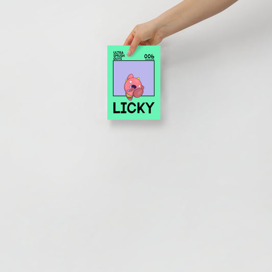 006: Licky - Mini Poster - 5 in. x 7 in. - Ultra Smush Guys